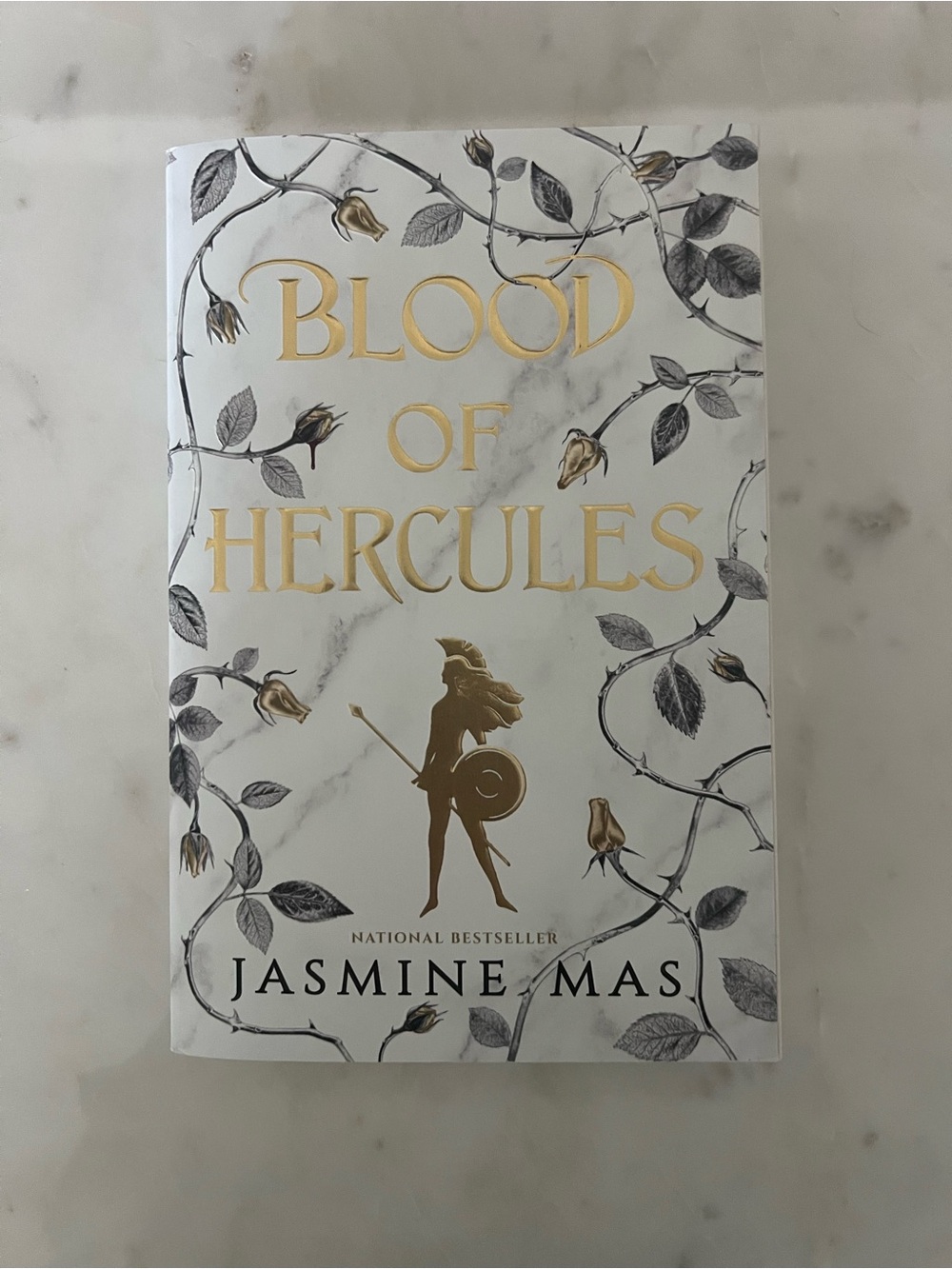 Jasmine Gold and White "Blood of Hercules" Decorative Hardcover